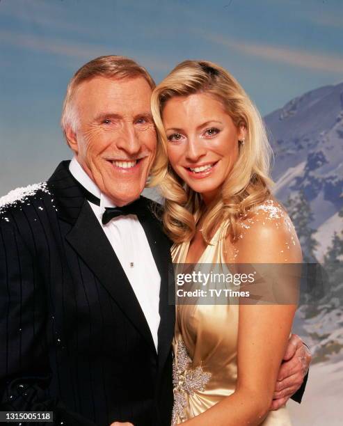 Strictly Come Dancing hosts Bruce Forsyth and Tess Daly, circa 2005.
