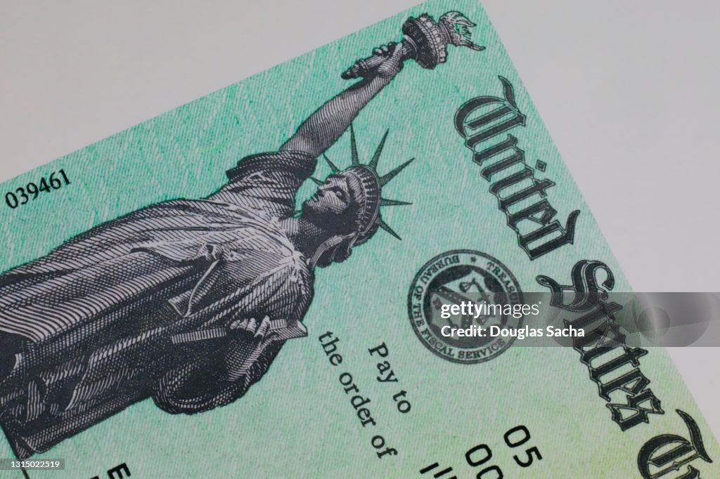 US government check for stimulus money