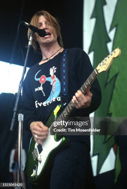 John Rzeznik of Goo Goo Dolls performs at Shoreline Amphitheatre on August 1, 1996 in Mountain View, California.