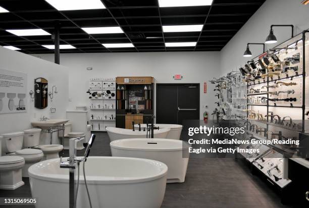 Alexa, please flush BW cover The new Weinstein plumbing showroom in Muhlenberg Township. Photo by Susan L. Angstadt 4/18/2019