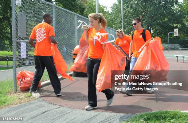 Photo by Harold Hoch - Alvernia Service Day - Alvernia freshman students participate in an Orientation Day of public service throughout the city....