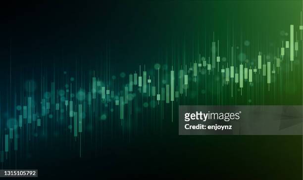 green stock market growth background illustration - candle stock illustrations