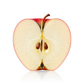 Apple cut in half
