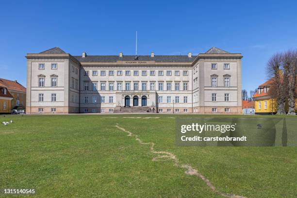 sorø academy is a old and famous boarding school in denmark - neo classical stock pictures, royalty-free photos & images