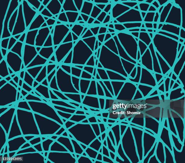 abstract scribble chaos pattern - scrawled filefish stock illustrations