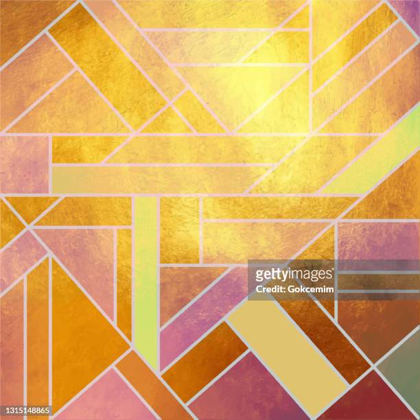 Abstract Geometric Multi Colored Background Golden Invitation Brochure Or  Banner With Minimalistic Geometric Style Gold Lines Glitter Frame Vector Fashion  Wallpaper Poster Abstract Rectangle Multi Colored Acrylic Painting  Background High-Res Vector ...