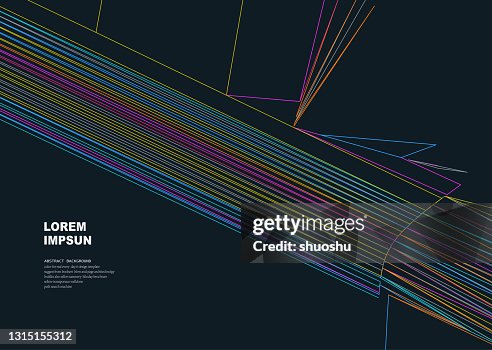 Color Geometric Line Structure Pattern Background High-Res Vector ...