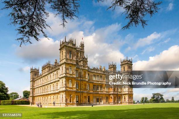 highclere castle, hampshire, united kingdom - bbc woman stock pictures, royalty-free photos & images