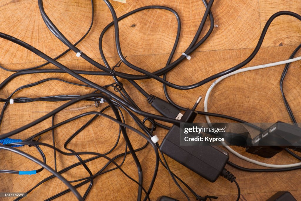 Computer Hardware Cable Computer Cables And Wiring High-Res Stock Photo - Getty Images
