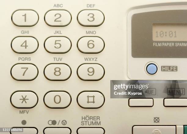 fax machine - 2008 - fax machine stock pictures, royalty-free photos & images