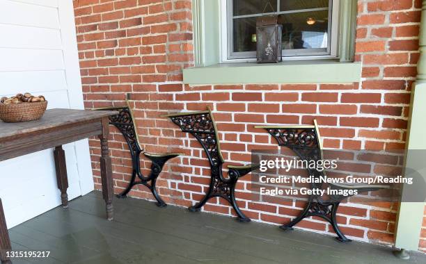 Mathew and Nancy Vardjan own a restored late 19th century brick one room schoolhouse that served as Kieffer's School from 1891 to 1932 in Oley...