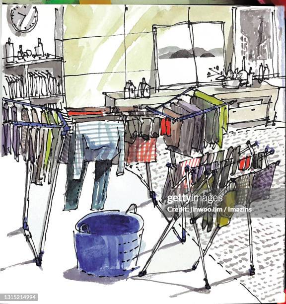 Drying Rack Animated 56 Drying Rack High Res Illustrations - Getty Images