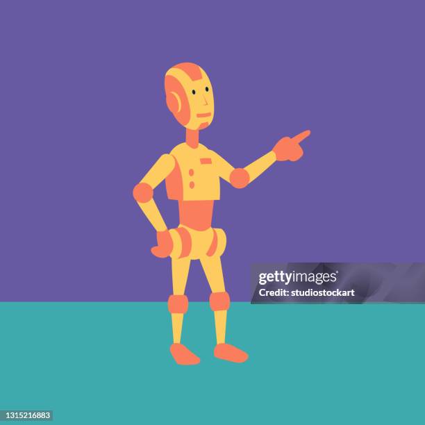 robot human - robot character stock illustrations