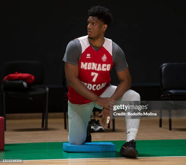 Damien Inglis, #7 of AS Monaco in action during 7DAYS 2020-21 EuroCup Finals AS Monaco Training Session at Basket Hall on April 29, 2021 in Kazan,...