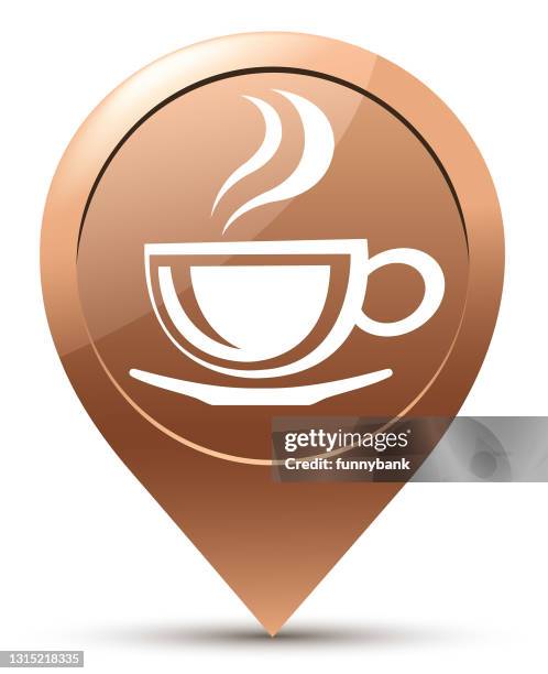 cafe pointer - hot water system stock illustrations
