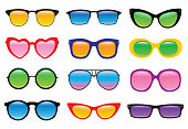 Twelve Sunglasses Illustration