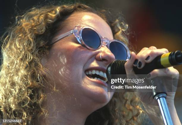 Joan Osborne performs during Laguna Seca Daze at Laguna Seca Racetrack on May 25, 1996 in Monterey, California.