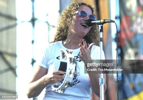 Joan Osborne performs during Laguna Seca Daze at Laguna Seca Racetrack on May 25, 1996 in Monterey, California.