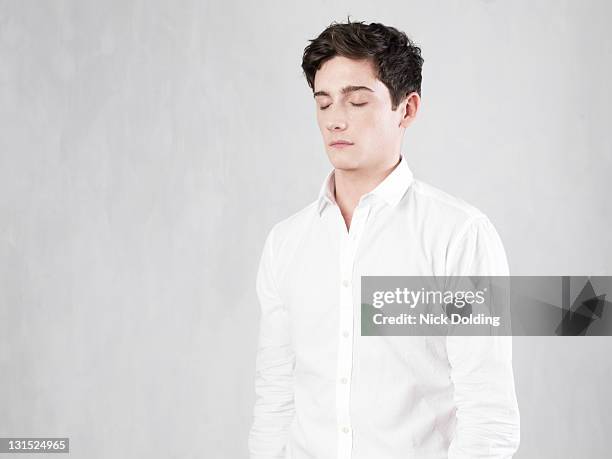 light109 - white shirt stockfoto's en -beelden