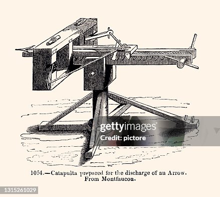 Catamount Drawing Catapult High-Res Vector Graphic - Getty Images