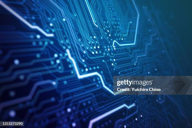 circuit board background - carte mère photos et images de collection