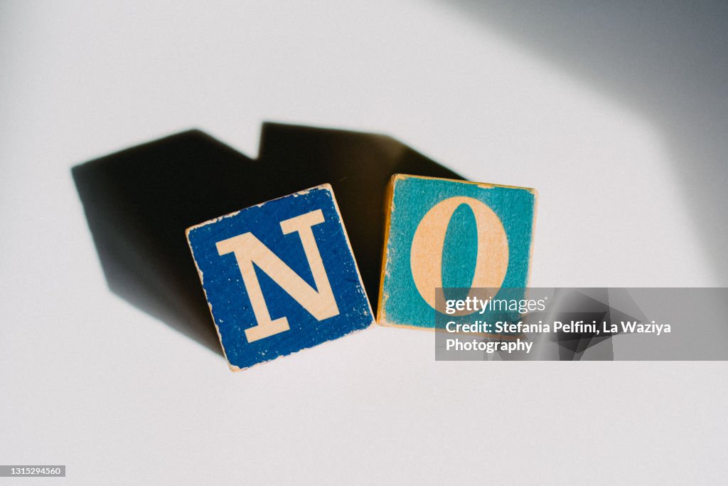 NO written with building blocks