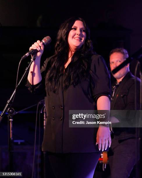 Kree Harrison performs at 3rd & Lindsley on April 29, 2021 in Nashville, Tennessee.