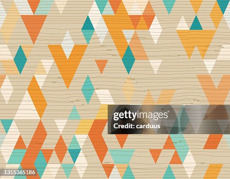 Seamless wood textured geometric pattern Seamless wood textured geometric pattern