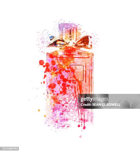 perfume illustration - perfume sprayer bildbanksfoton och bilder