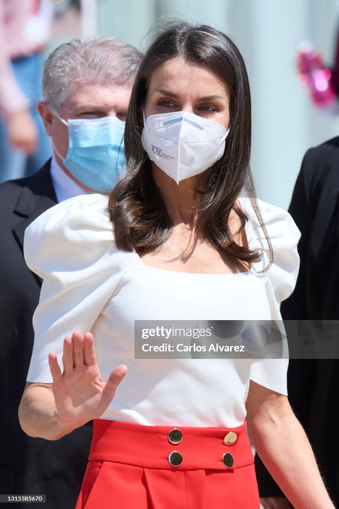 Queen Letizia Of Spain Attends The Educational Congress On Rare Diseases In Totana