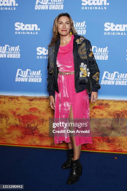 Claudia Karvan attends the premiere of RuPaul's Drag Race Down Under at Sydney Opera House on April 30, 2021 in Sydney, Australia.