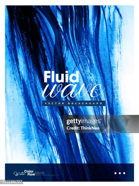 fluid art texture. backdrop with abstract mixing paint effect. liquid acrylic picture with beautiful background - dark marble texture stock illustrations