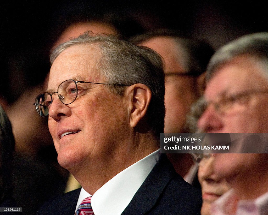 Billionaire David Koch, chairman of the