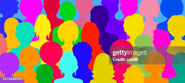 group of people - social justice concept stock illustrations