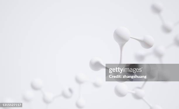 dna molecule, illustration - science white background bildbanksfoton och bilder