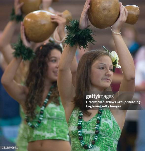 Hamburg - Lindsey D. Schneck, 15 of Pottsville, and other Malulani Dancers from the Culture Shock Performing Arts Center, Hamburg, dance to a...