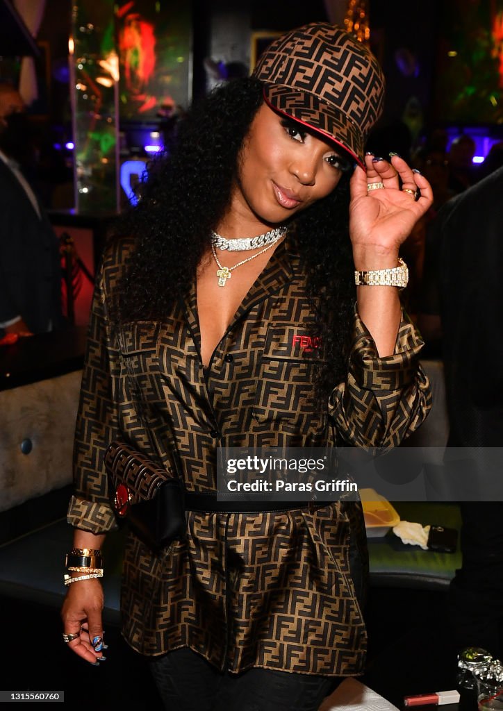 Rapper Rasheeda TV Personality/rapper Rasheeda attends Spice's "Go Down Deh" Single