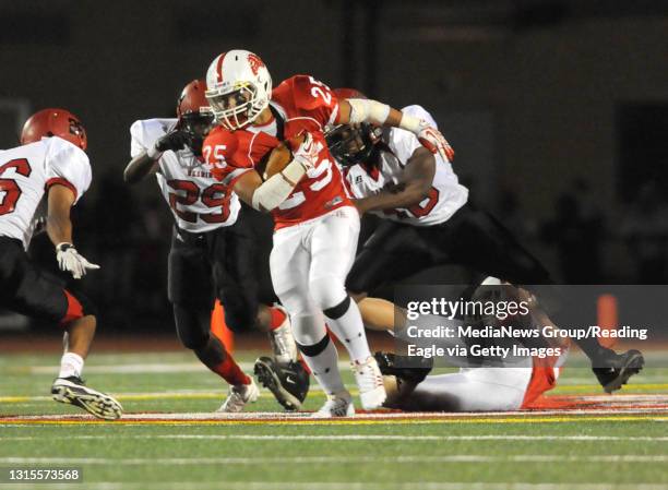 Photo by Harold Hoch - FOOT Reading vs Wilson - The Reading High Red Knights were defeated by the host Wilson Bulldogs at John Gurski Stadium in West...