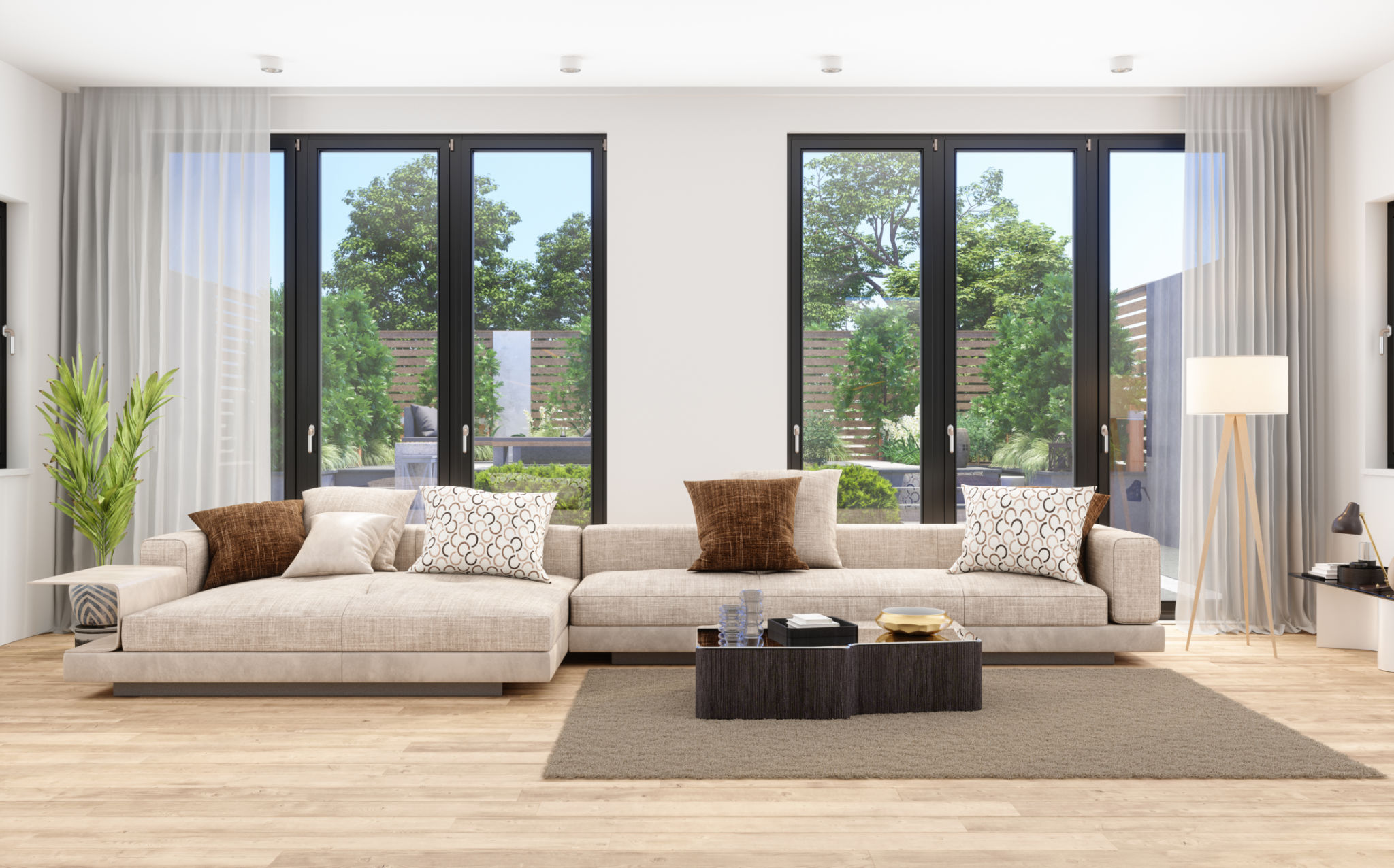 large windows
