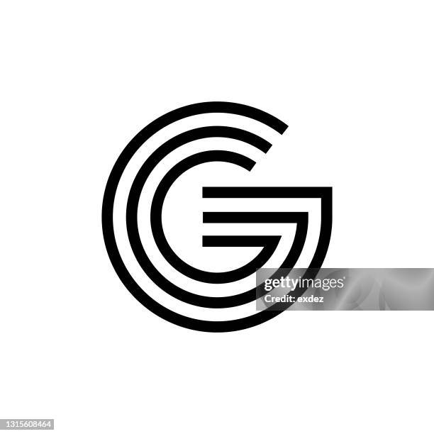 g logo vereinfacht - g stock-grafiken, -clipart, -cartoons und -symbole