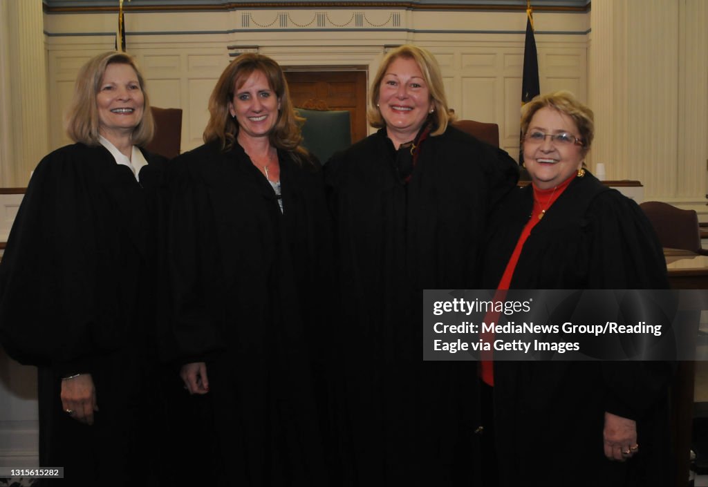 Judge Madelyn Fudeman Swearing In The four women Berks County Court