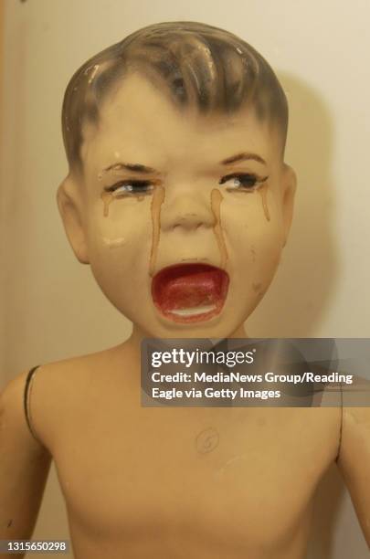 Photo by Krissy Krummenacker 200502088 A "Crying Boy Mannequin" circa 1950 is from the collection of Mike J. Miller and Karen B. Linder, both of Mt....