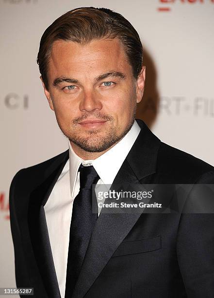 Actor and co-chair Leonardo DiCaprio attends LACMA's Art And Film Gala Honoring Clint Eastwood And John Baldessari presented by Gucci at LACMA on...