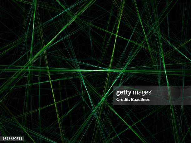 crossing laser lights - abstract line art - laser lights stock pictures, royalty-free photos & images