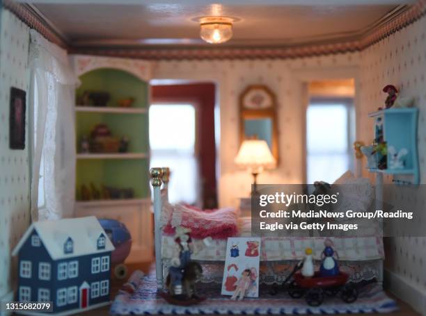 Child's bedroom, front of house, second floor left.Reading Eagle: Lauren A. Little Knudsen Dollhouse 6/21/2017