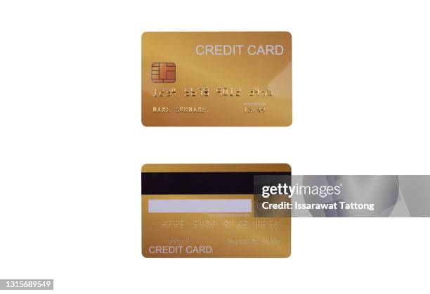 gold credit card mockup template desig - credit card mockup stock pictures, royalty-free photos & images