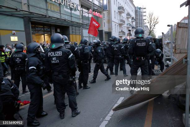 Police clashes with demonstrators during the annual “Revolutionary May 1” leftist protest march on May Day during the third wave of the coronavirus...