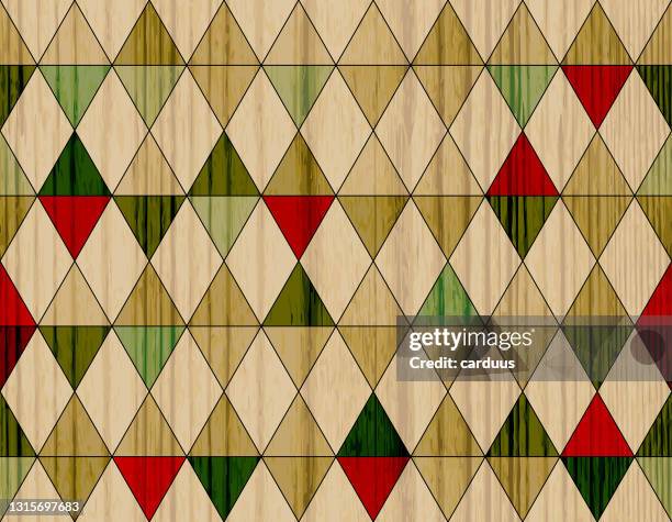 seamless rhomb wood textured pattern - flooring samples stock illustrations