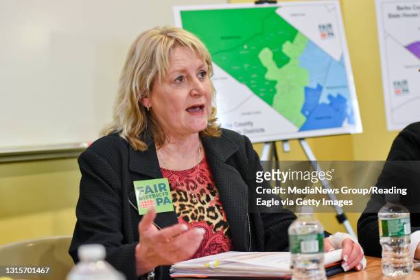 Sally Trump, Fair Districts PA local coordinator for Berks and Schuylkill counties, talks about redistricting and gerrymandering measures needed for...