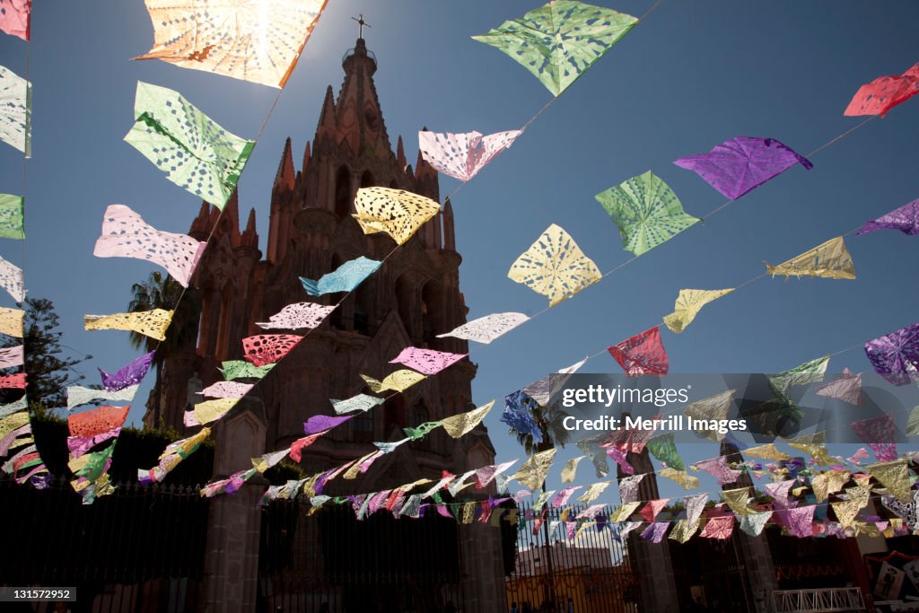 Decorative streamers for Day of the Dead.